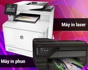 So sánh máy in Phun và Máy In laser